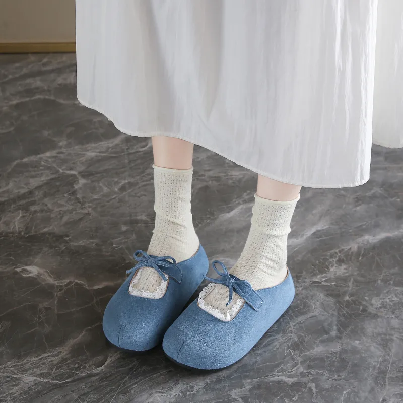 VAEL Rubber Sole Stitching Odor Resistant Abrasion Resistant Slip Resistant Antibacterial Closed Toe Slippers Women's-12