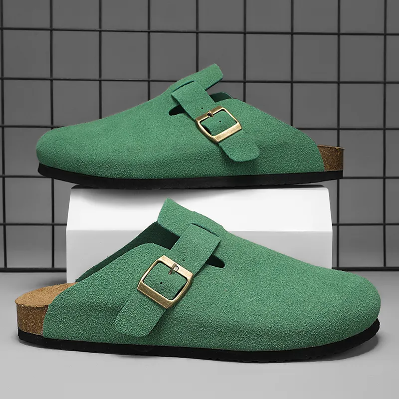 VAEL Rubber Sole Odor Resistant Abrasion Resistant Slip Resistant Antibacterial Closed Toe Slippers Unisex-18