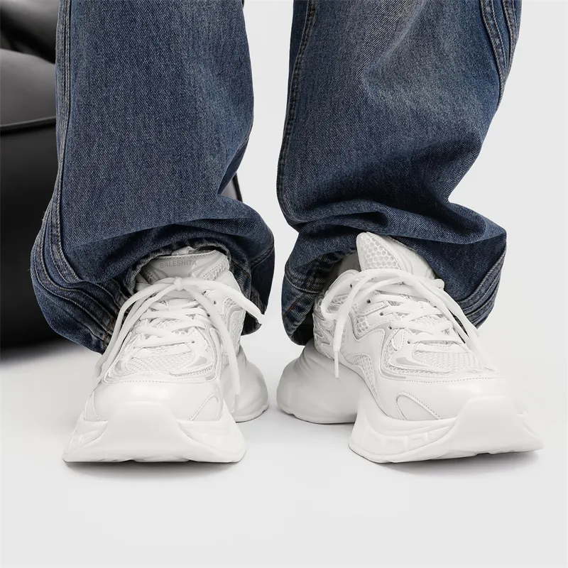 VAEL Cushioned Wear Resistant Coverage Low Top Chunky Sneakers Unisex-7