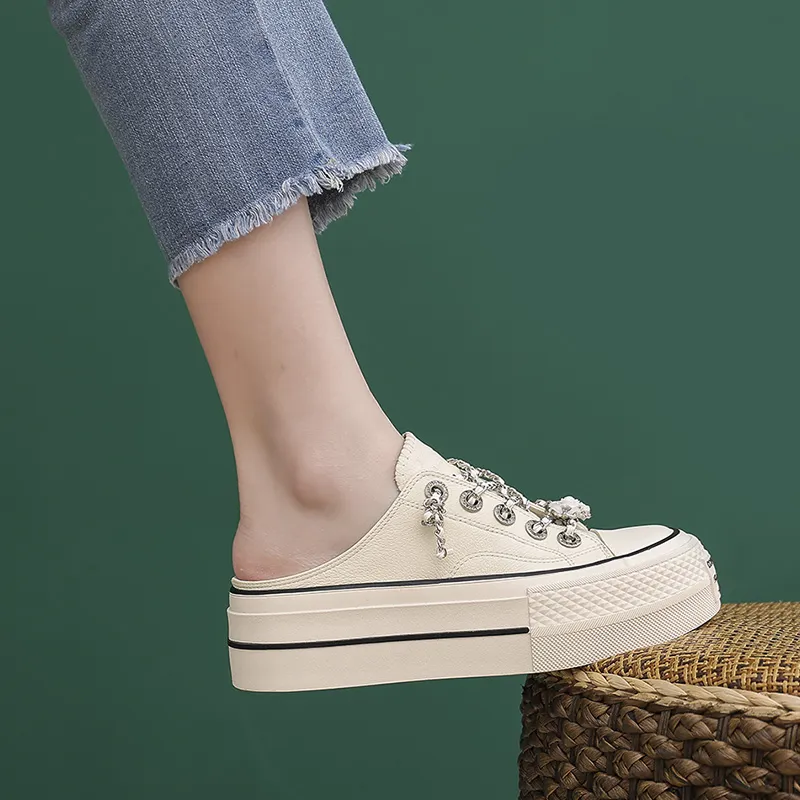 VAEL Slip Resistant, Breathable, Lightweight, Height Increasing Low Top Canvas Shoes Women's-11