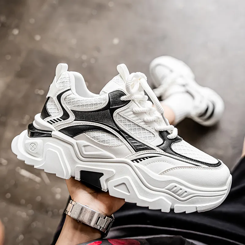 VAEL Cushioning, Slip Resistant, Abrasion Resistant, Breathable Coverage Low Top Chunky Sneakers Men's-15