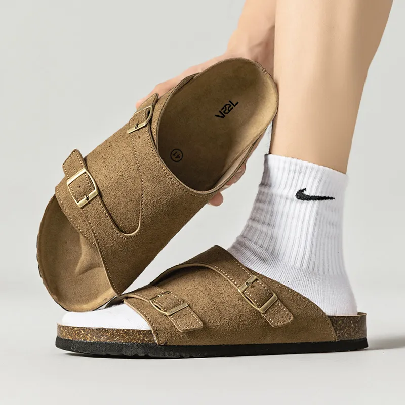 VAEL Rubber Sole Odor Resistant Slide Slippers Men's-6