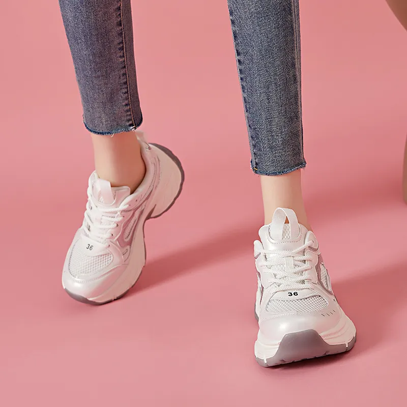 VAEL Cushioned Wear Resistant Coverage Low Top Chunky Sneakers Women's-4