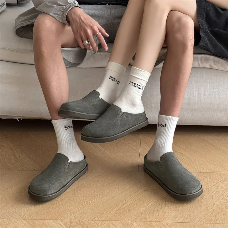 VAEL Rubber Sole Quiet Odor Resistant Abrasion Resistant Slip Resistant Massage Closed Toe Slippers Unisex-7