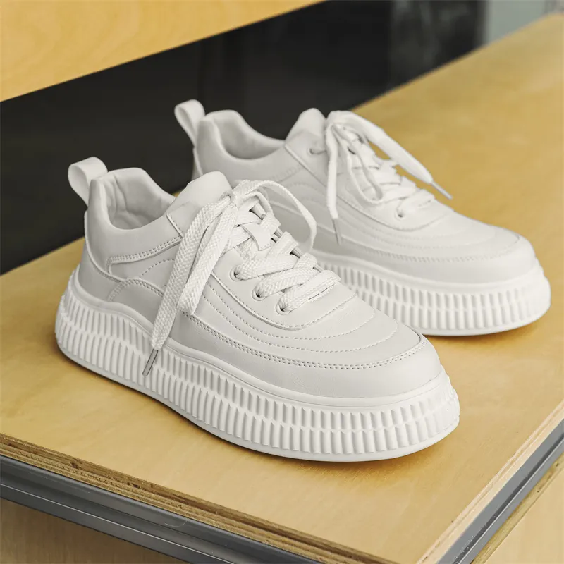VAEL Coverage Slip Resistant Cushioning Abrasion Resistant Breathable Height Increasing Low Top Skateboard Shoes Men's-3