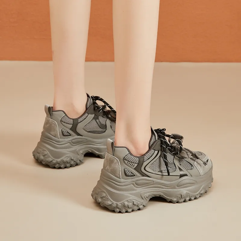 VAEL Cushioned Wear Resistant Coverage Low Top Chunky Sneakers Women's-3