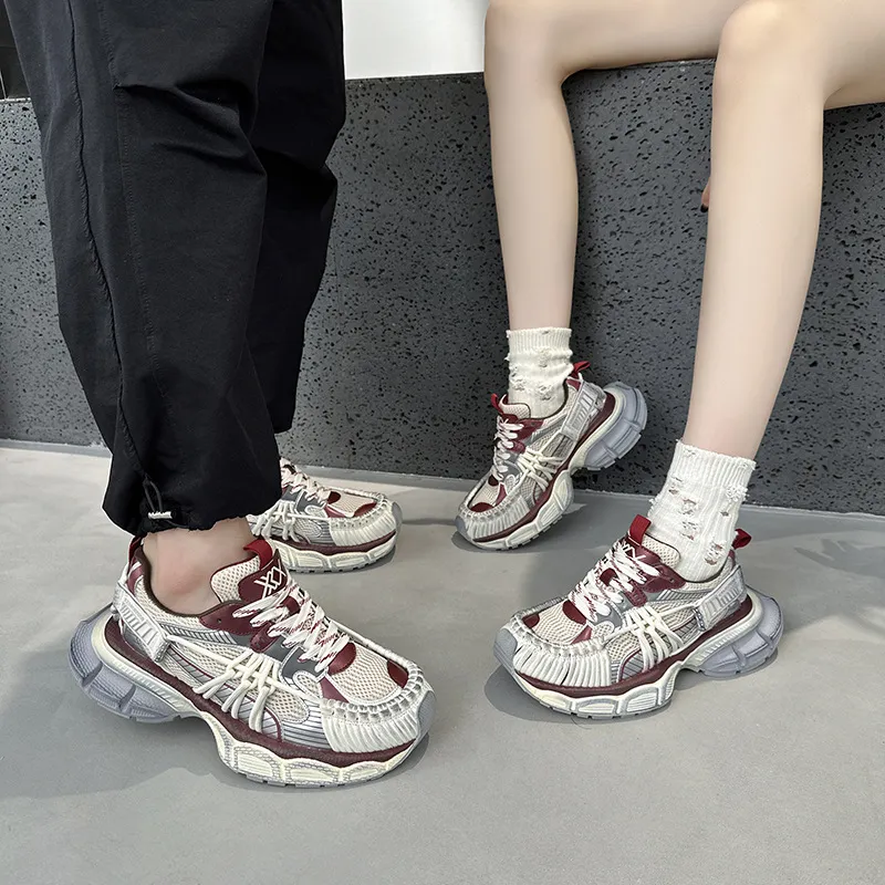 VAEL Cushioning, Slip Resistant, And Breathable Low Top Chunky Sneakers Unisex-1