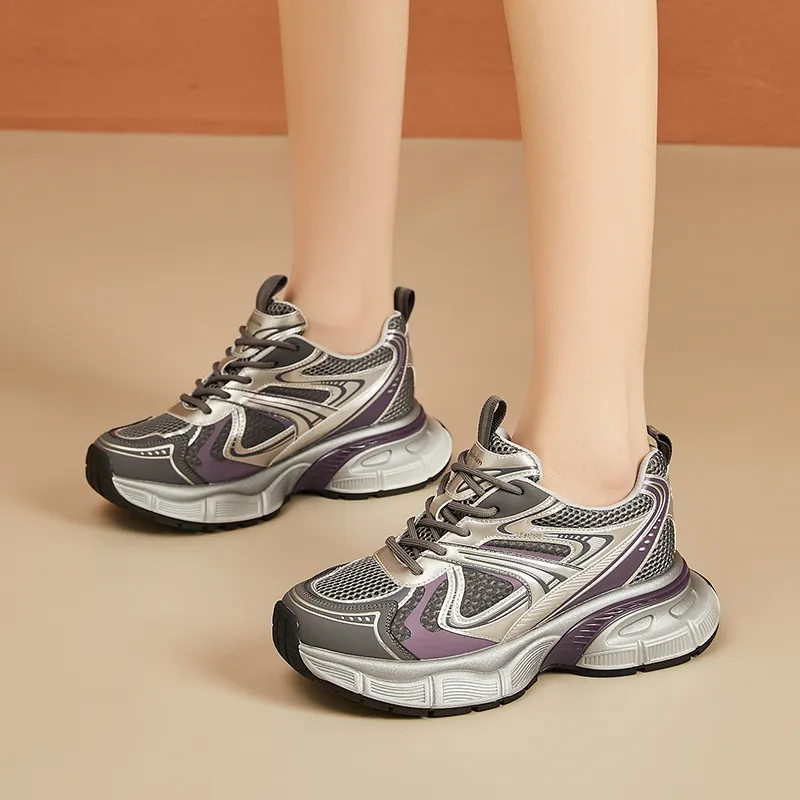 VAEL Cushioned Wear Resistant Coverage Low Top Chunky Sneakers Women's-4