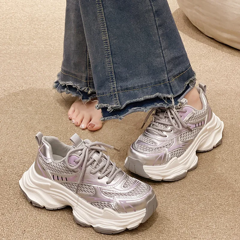 VAEL Cushioning Breathable Moisture-Wicking Low-Top Chunky Sneakers Unisex-10