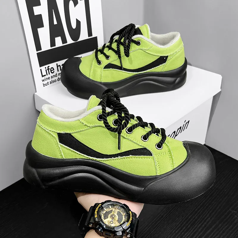 VAEL Canvas Shoes Men Low Top-2