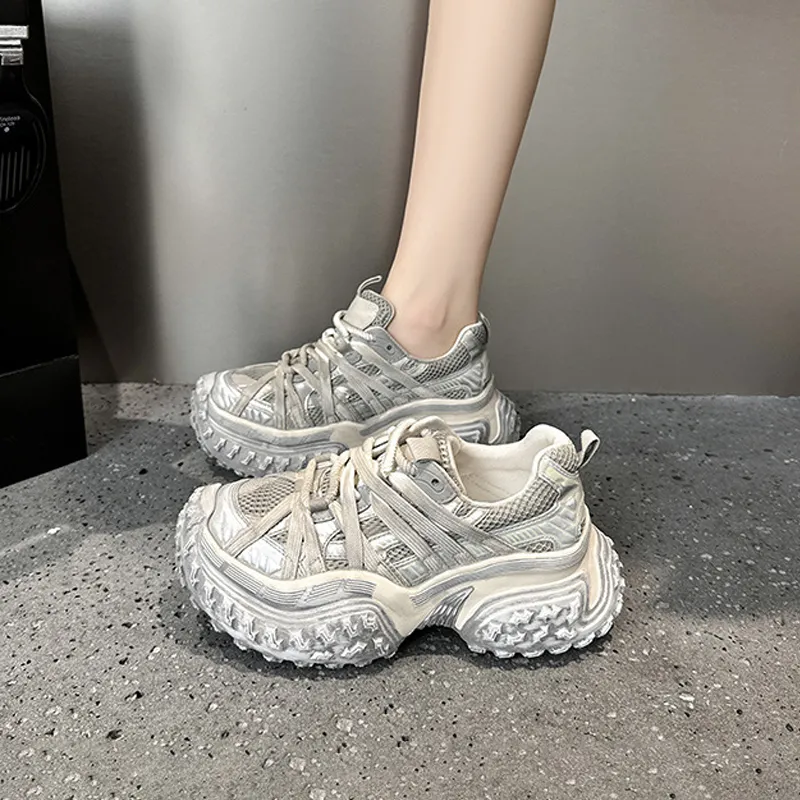 VAEL Chunky Sneakers Women's Red-3