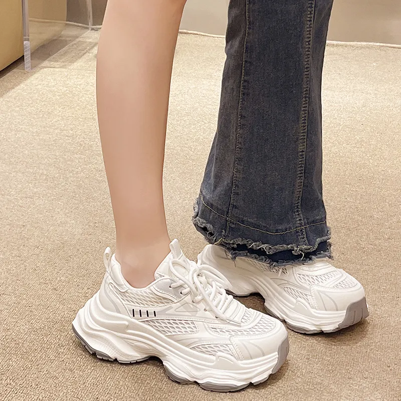 VAEL Cushioning Breathable Moisture-Wicking Low-Top Chunky Sneakers Unisex-2