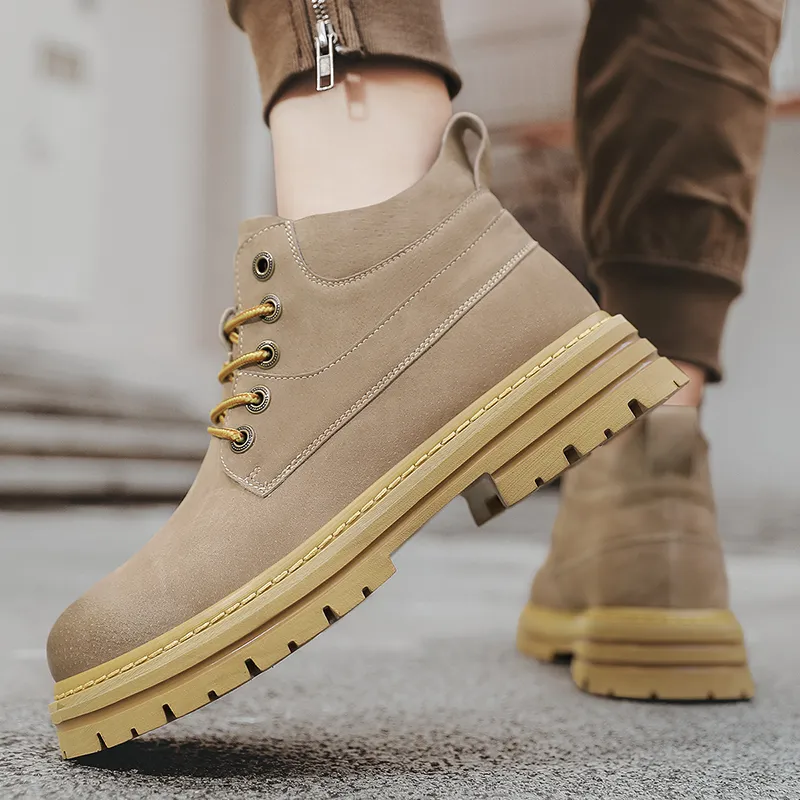 VAEL Ankle Boots Men Yellow Brown/Camel-9