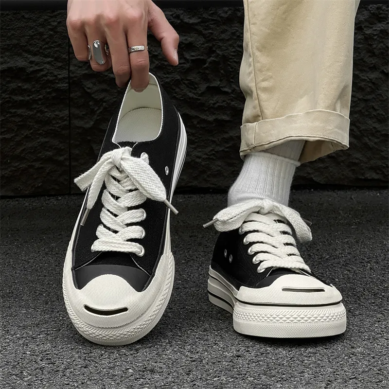 VAEL Slip Resistant, Abrasion Resistant, Breathable, Lightweight Coverage Low Top Canvas Shoes Men's-6