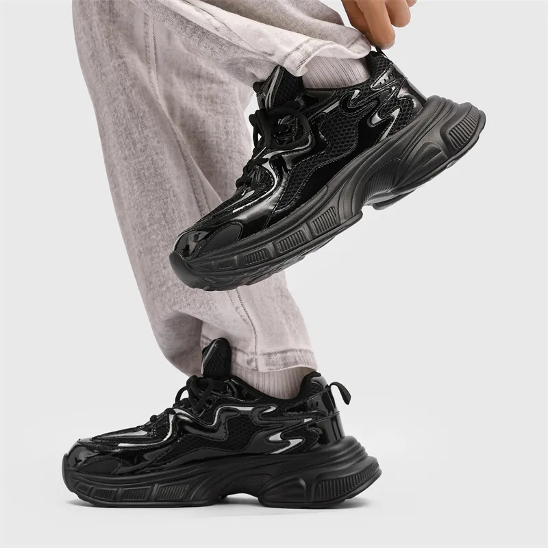 VAEL Cushioned Wear Resistant Coverage Low Top Chunky Sneakers Unisex-14