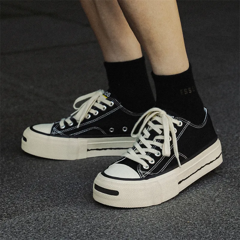 VAEL Summer Solstice Cloud Gaps Slip Resistant, Abrasion Resistant, Coverage, And Cushioning Low Top Canvas Shoes Men's-4
