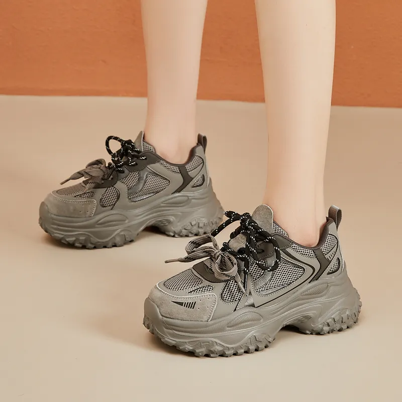 VAEL Cushioned Wear Resistant Coverage Low Top Chunky Sneakers Women's-2