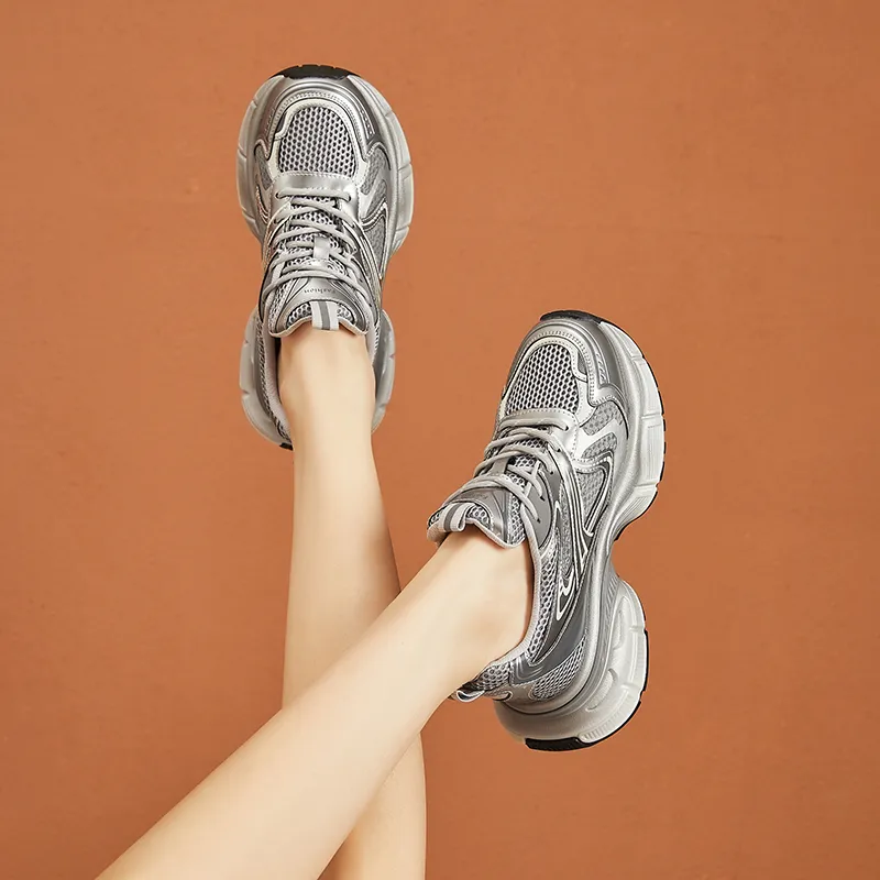 VAEL Cushioned Wear Resistant Coverage Low Top Chunky Sneakers Women's-6