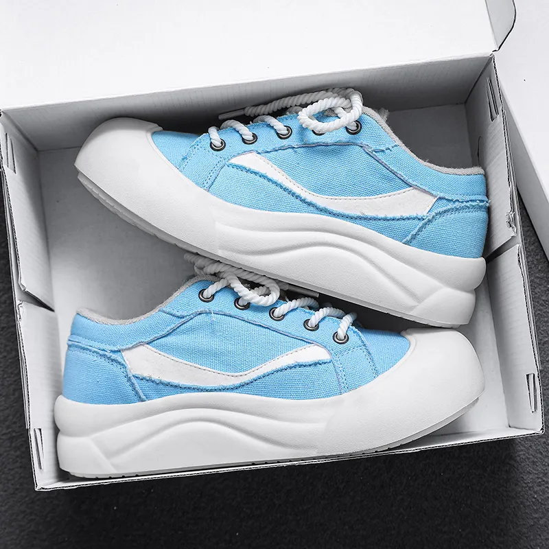 VAEL Canvas Shoes Men Low Top-8