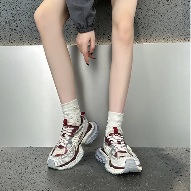 VAEL Cushioning, Slip Resistant, And Breathable Low Top Chunky Sneakers Unisex-4