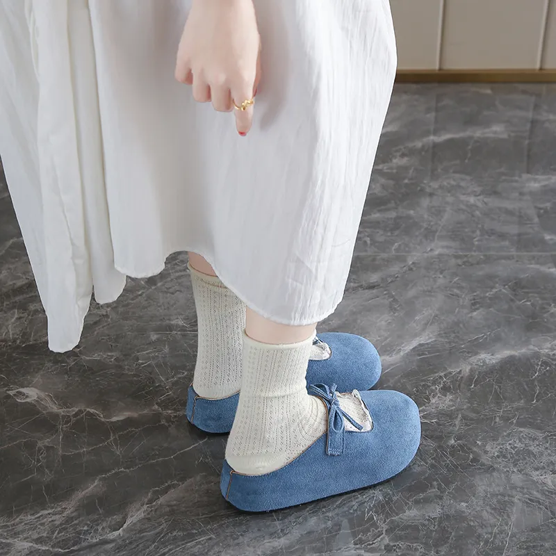 VAEL Rubber Sole Stitching Odor Resistant Abrasion Resistant Slip Resistant Antibacterial Closed Toe Slippers Women's-11