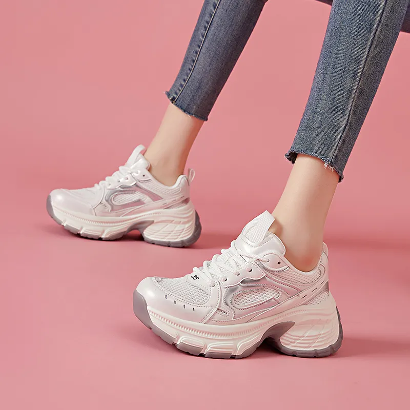 VAEL Cushioned Wear Resistant Coverage Low Top Chunky Sneakers Women's-1
