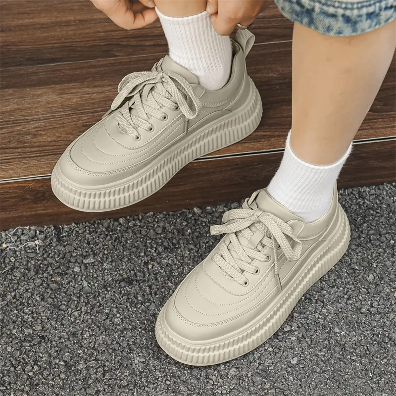 VAEL Coverage Slip Resistant Cushioning Abrasion Resistant Breathable Height Increasing Low Top Skateboard Shoes Men's-10