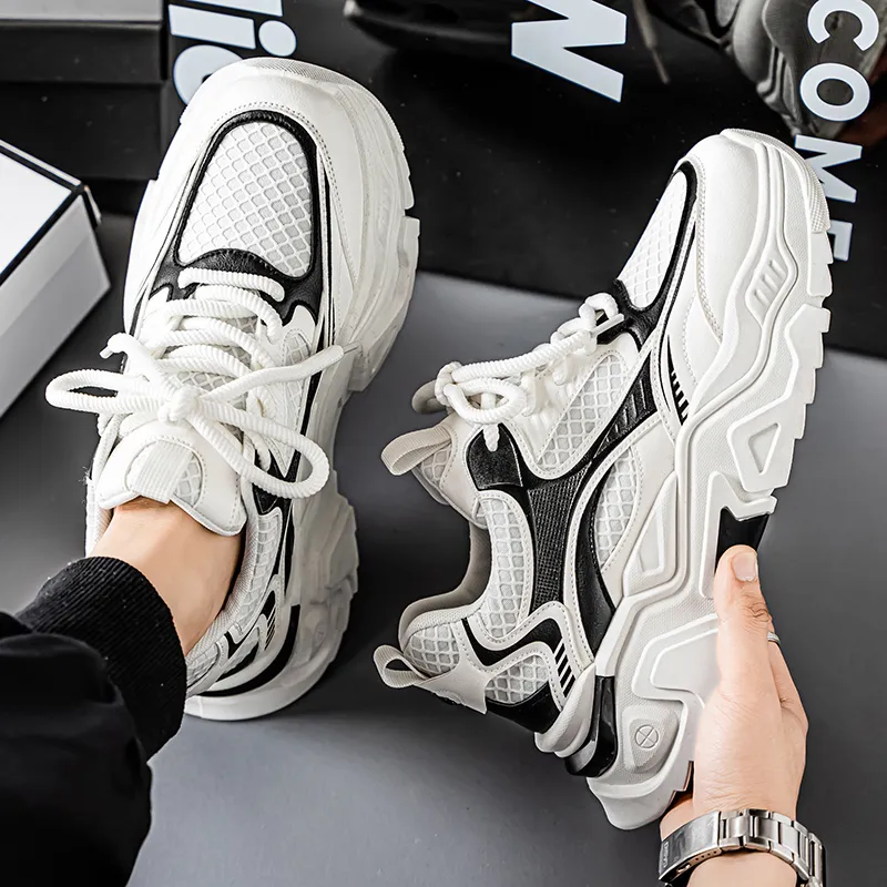VAEL Cushioning, Slip Resistant, Abrasion Resistant, Breathable Coverage Low Top Chunky Sneakers Men's-14