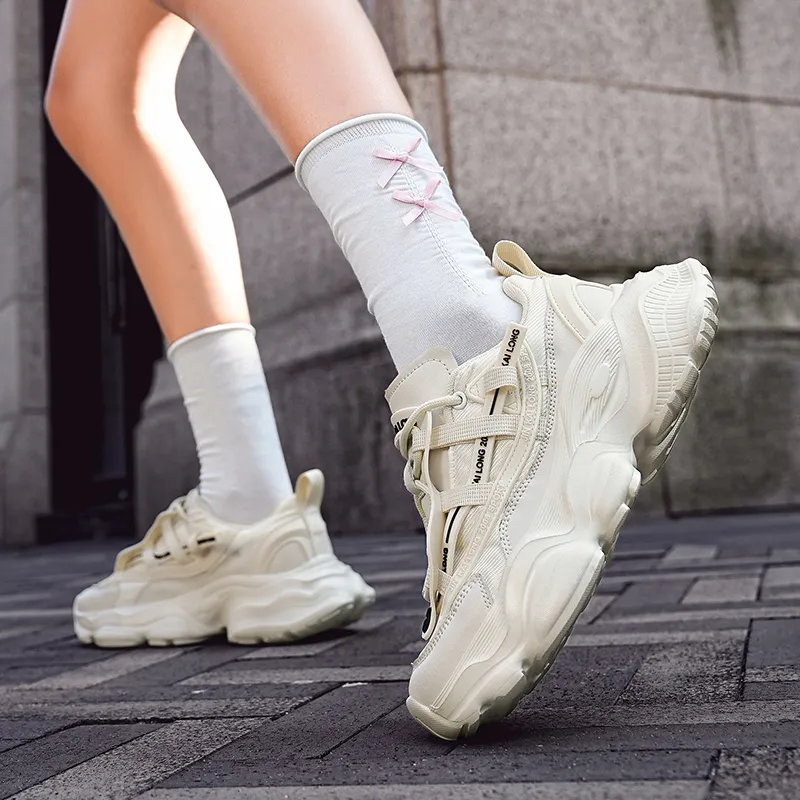 VAEL Cushioning, Breathable, Moisture Wicking Low Top Chunky Sneakers Unisex-4
