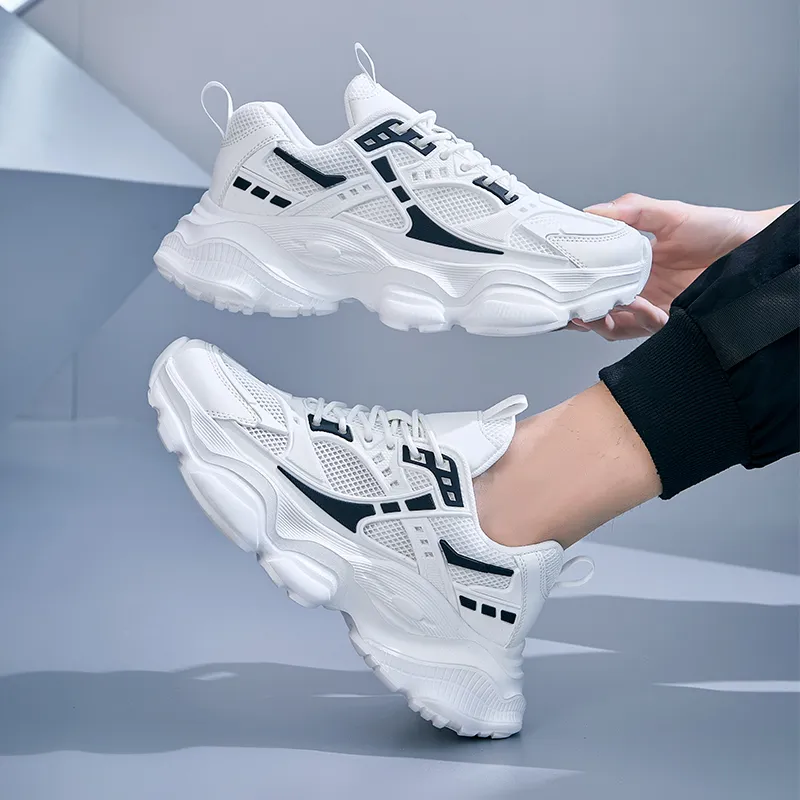 VAEL Slip Resistant And Abrasion Resistant Coverage Low Top Chunky Sneakers Men's-1
