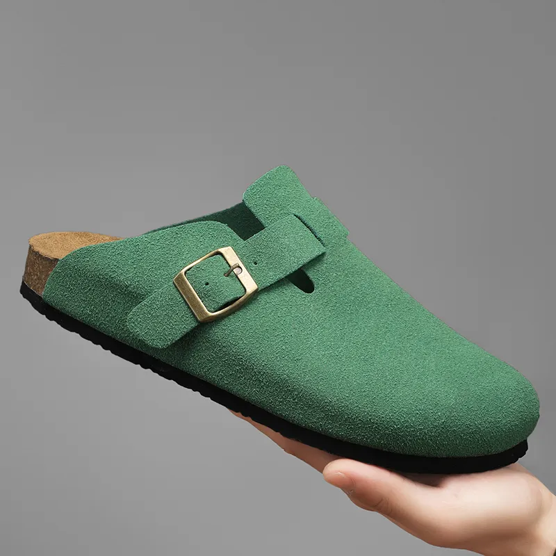 VAEL Rubber Sole Odor Resistant Abrasion Resistant Slip Resistant Antibacterial Closed Toe Slippers Unisex-19