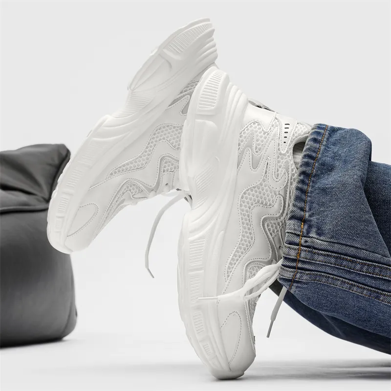 VAEL Cushioned Wear Resistant Coverage Low Top Chunky Sneakers Unisex-6