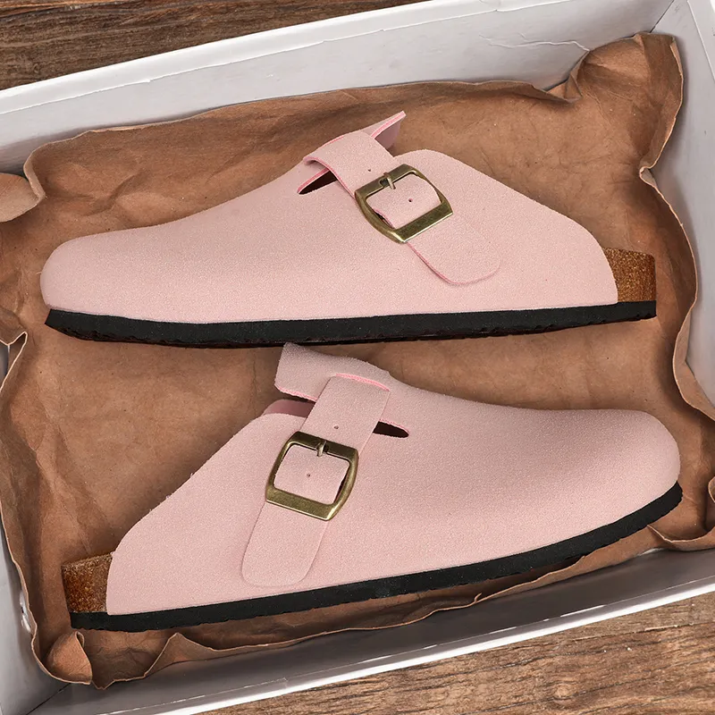 VAEL Rubber Sole Odor Resistant Abrasion Resistant Slip Resistant Antibacterial Closed Toe Slippers Unisex-11