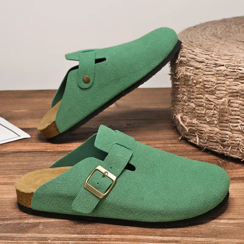 VAEL Rubber Sole Odor Resistant Abrasion Resistant Slip Resistant Antibacterial Closed Toe Slippers Unisex-17