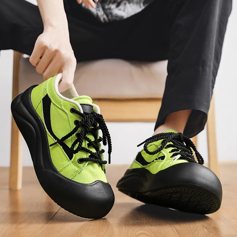VAEL Canvas Shoes Men Low Top-4