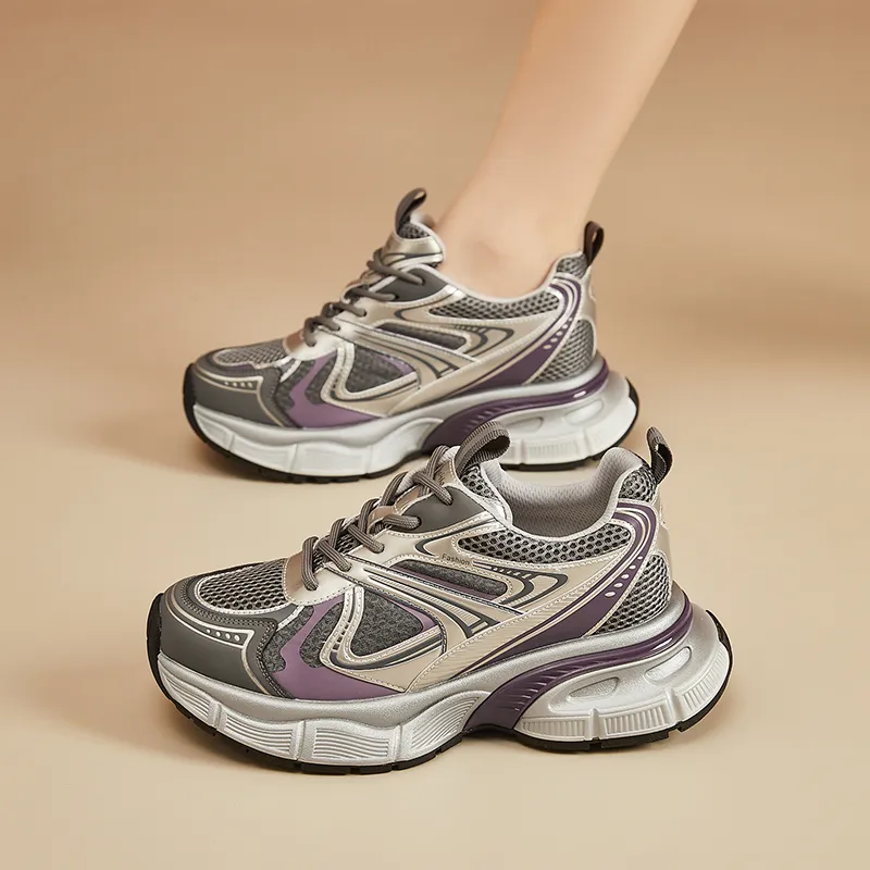 VAEL Cushioned Wear Resistant Coverage Low Top Chunky Sneakers Women's-2
