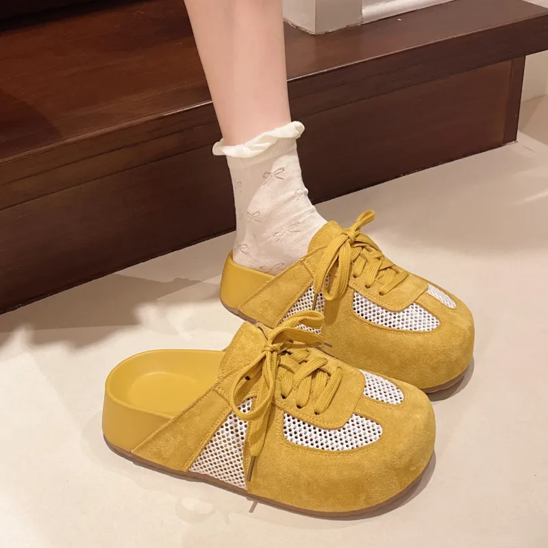 VAEL Rubber Sole Odor Resistant Abrasion Resistant Slip Resistant Antibacterial Closed Toe Slippers Women's-6