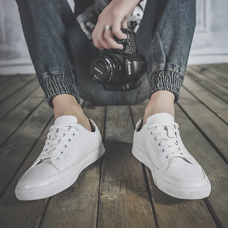 VAEL Low Top Skateboard Shoes Unisex White-9