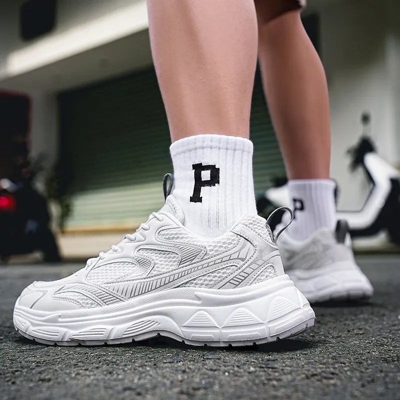 VAEL Fashion Vintage Trendy Shoe Collection Cushioning Slip Resistant Low Top Chunky Sneakers Men's-8
