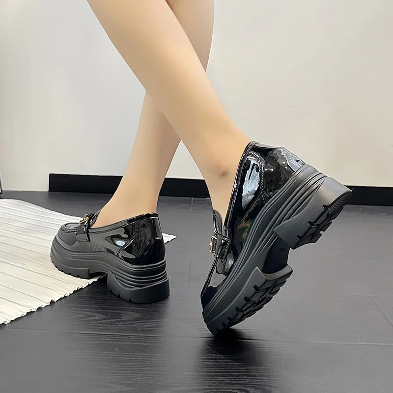VAEL Loafers Platform Women's Black-3