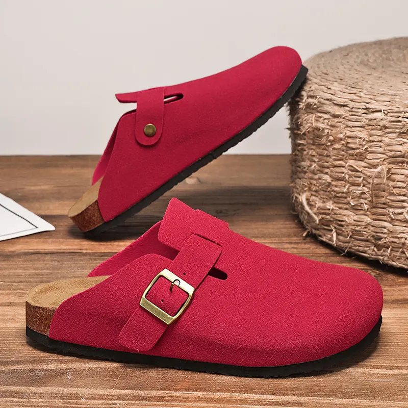 VAEL Rubber Sole Odor Resistant Abrasion Resistant Slip Resistant Antibacterial Closed Toe Slippers Unisex-21