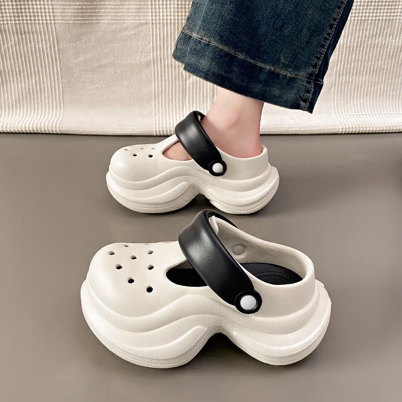 VAEL Cloud Plain Shoes Clogs Women's-2
