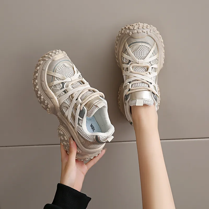 VAEL Chunky Sneakers Women's Red-4
