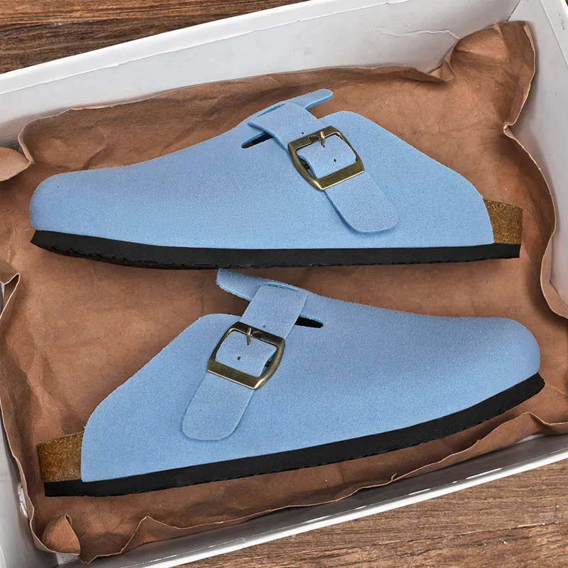 VAEL Rubber Sole Odor Resistant Abrasion Resistant Slip Resistant Antibacterial Closed Toe Slippers Unisex-26