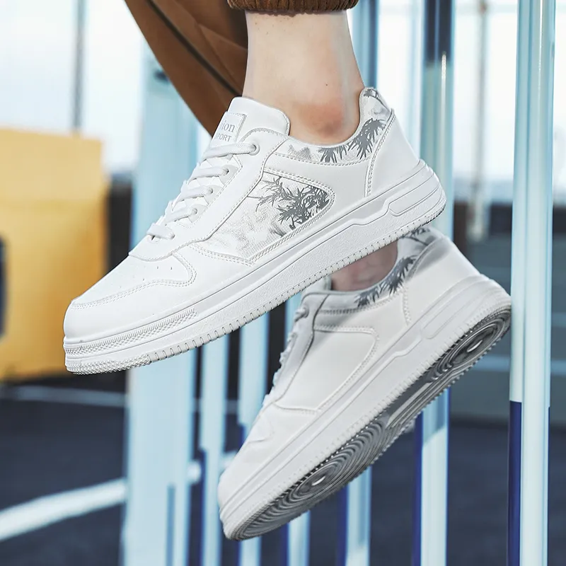 VAEL Ink Wash Landscape Coverage Slip Resistant Cushioning Abrasion Resistant Low Top Skateboard Shoes Men's-11
