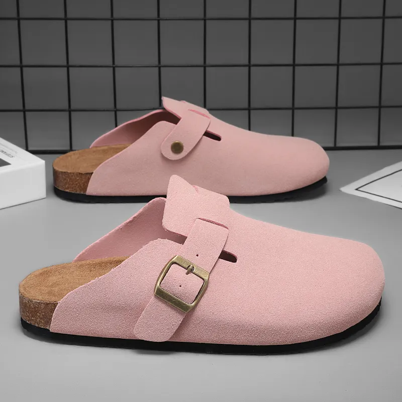 VAEL Rubber Sole Odor Resistant Abrasion Resistant Slip Resistant Antibacterial Closed Toe Slippers Unisex-13