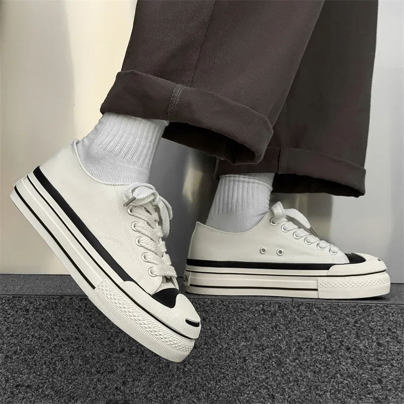 VAEL Slip Resistant, Abrasion Resistant, Breathable, Lightweight Coverage Low Top Canvas Shoes Men's-4