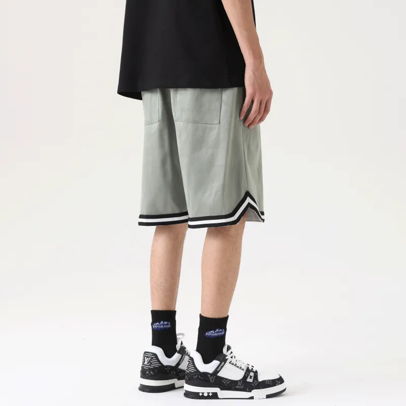 UNKNOWTAL Basketball Shorts Unisex Gray Green-3