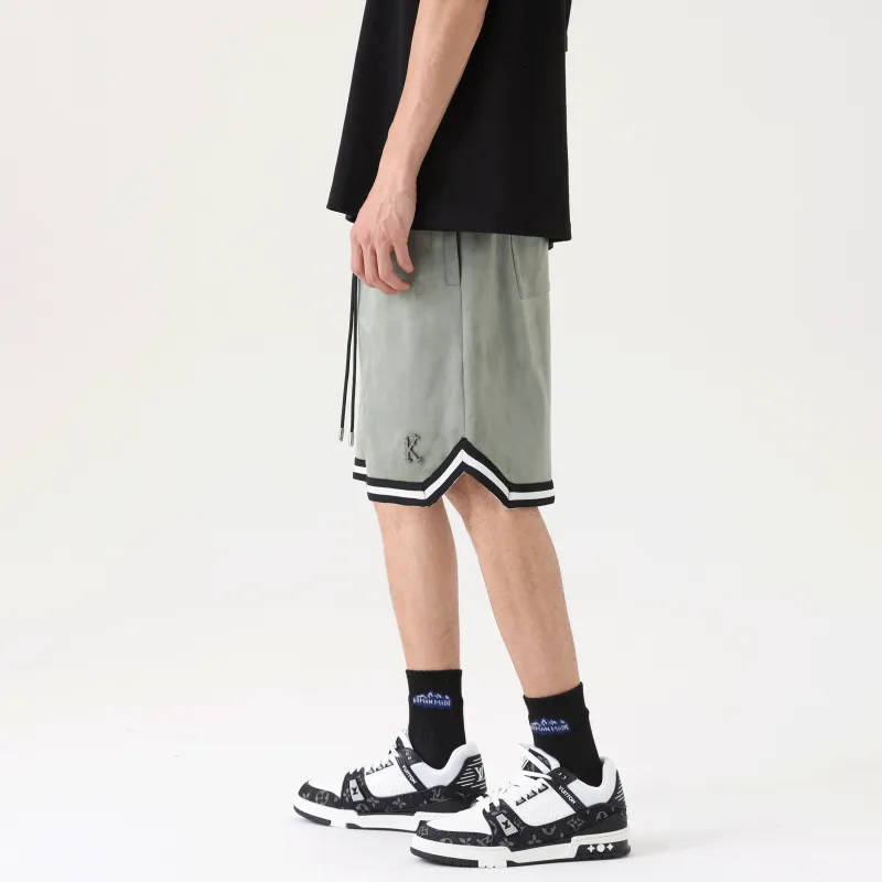 UNKNOWTAL Basketball Shorts Unisex Gray Green-4