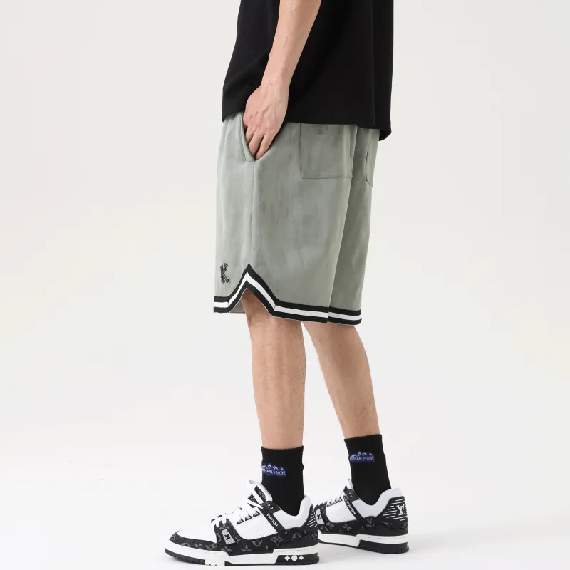 UNKNOWTAL Basketball Shorts Unisex Gray Green-8